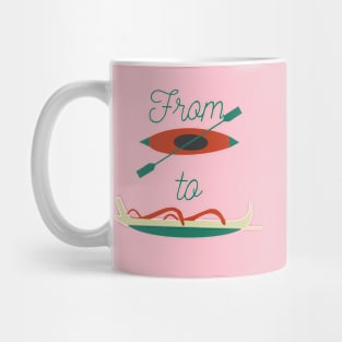 From Kayak to Canoe Mug